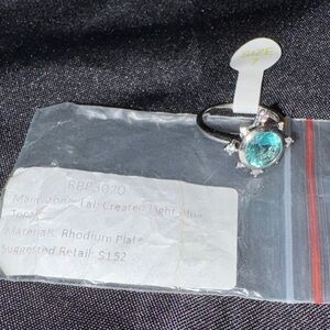 Lab Created Light Blue Topaz Ring